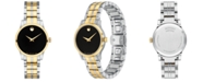 Movado Women's Swiss Gold PVD & Stainless Steel Bracelet Watch 28mm